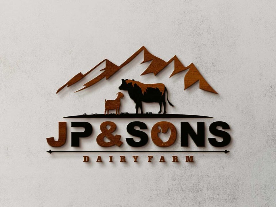 Logo Design for JP Sons Dairy Farm