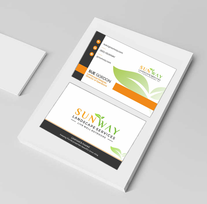 Business Card Design For Sunway Landscape Service