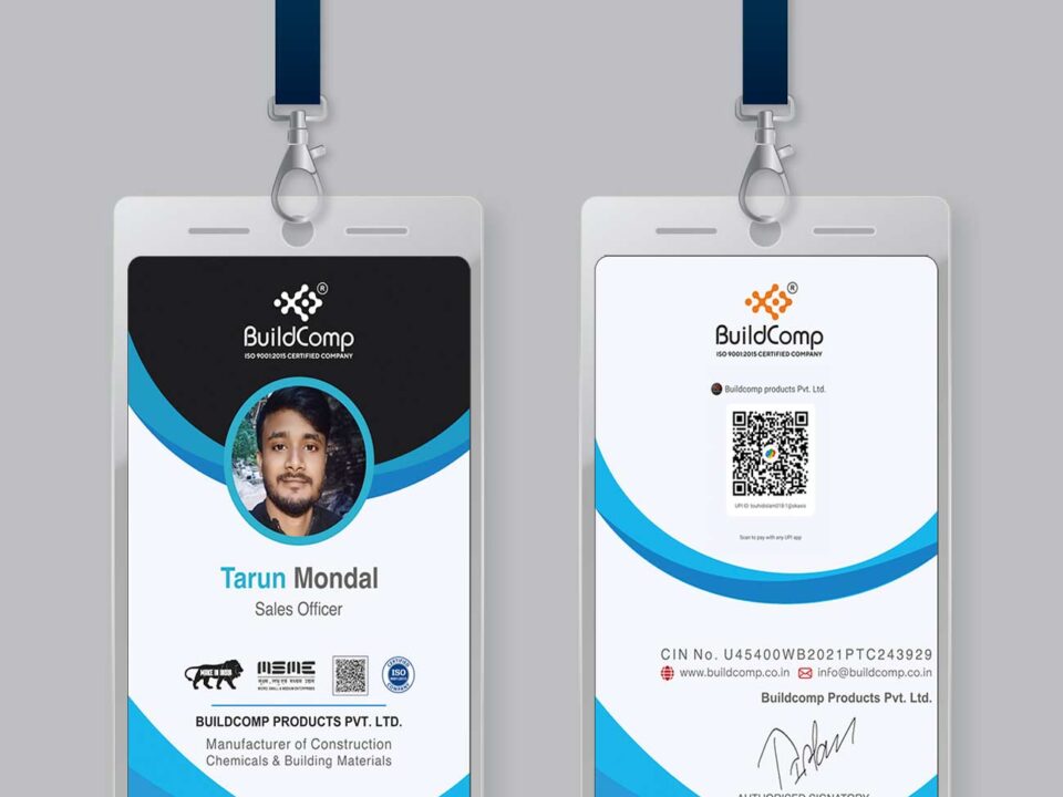 Employee ID Card Design For Buildcomp Products