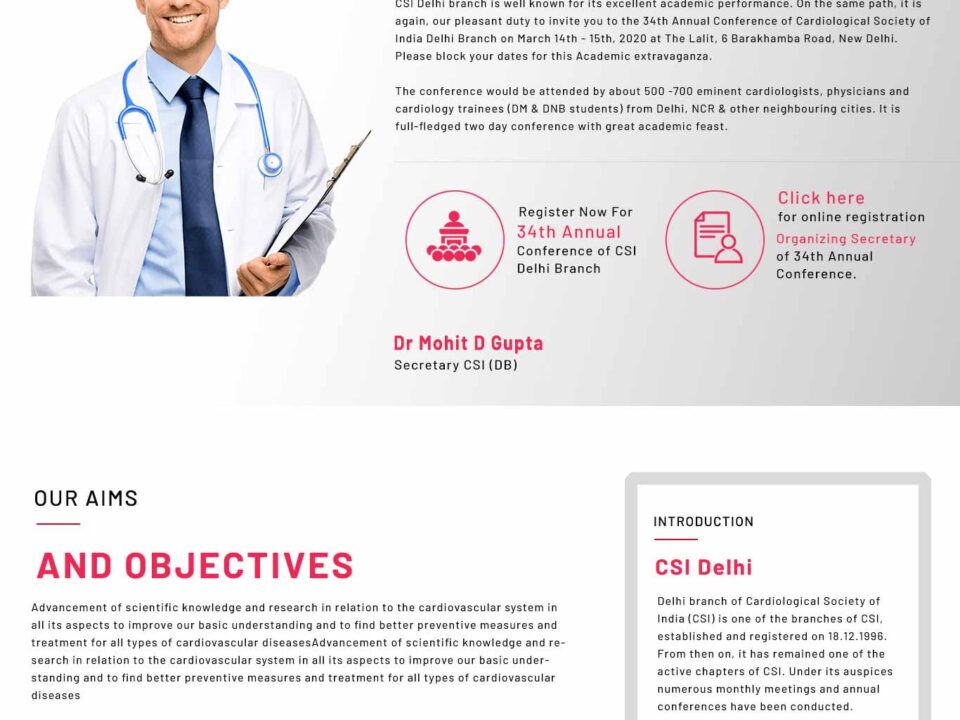 Website Template Design For Csi Delhi